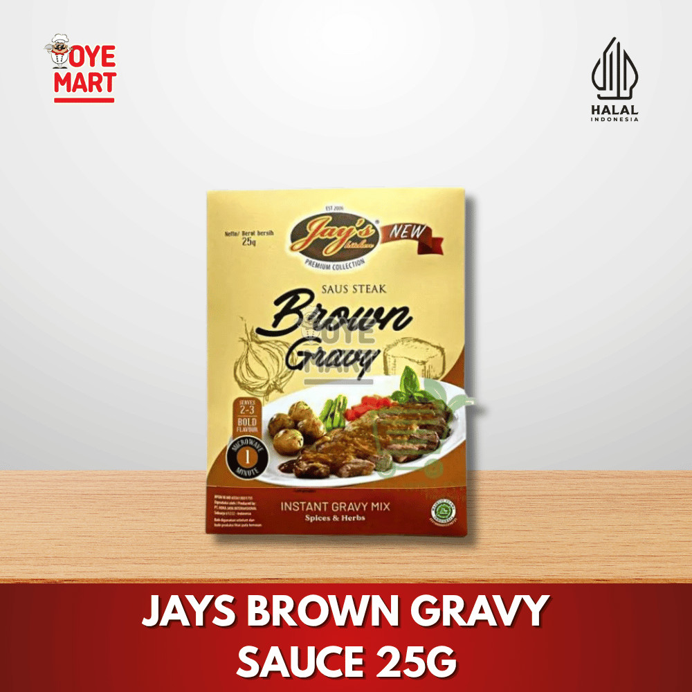 

JAYS BROWN GRAVY SAUCE 25G / SAUS STEAK INSTAN