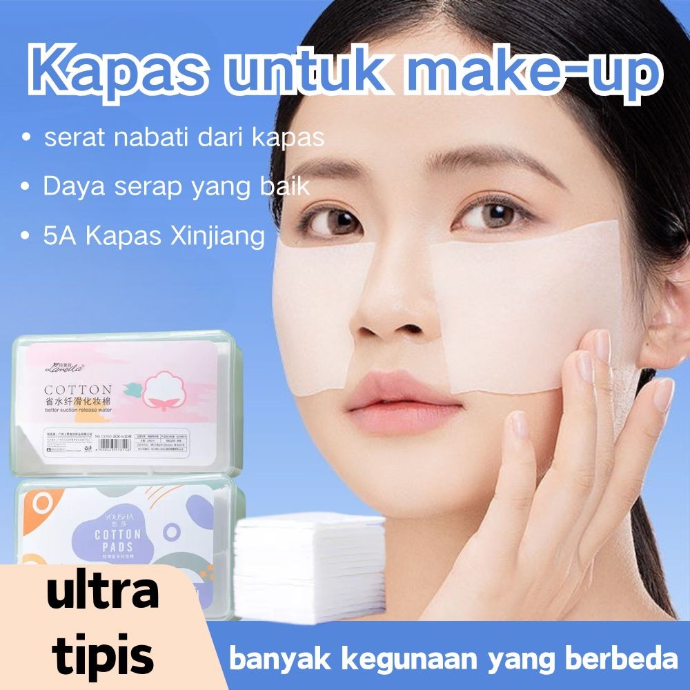 Super Soft Cotton Pad Kapas Wajah Tipis isi 1000pcs | Ultra Thin Cotton Pad Pembersih Makeup