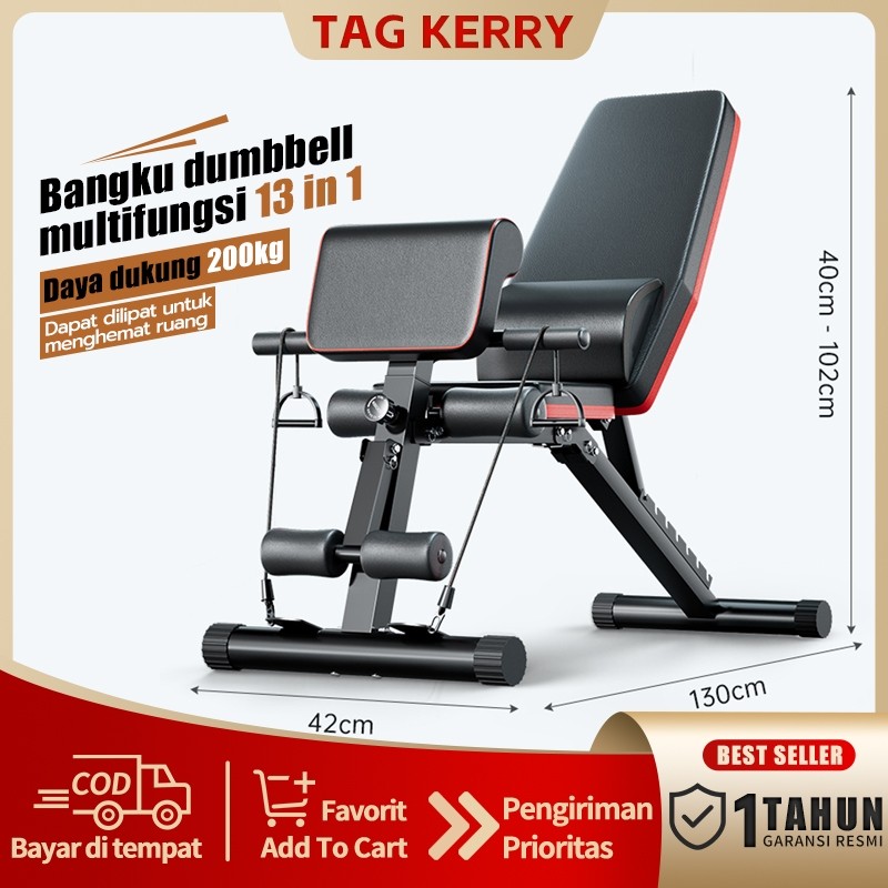 READY STOCKAdjustable Folding Fitness Bench Dumbbell Weight Bench Home Sit Up Exercise Bench/ Fitnes