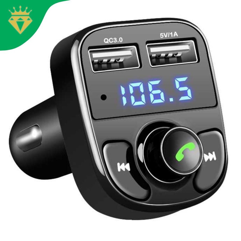 Bluetooth Audio Receiver FM Transmitter Mobil Socket Lighter 2 USB