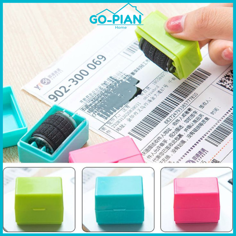 

penghapus alamat resi roller cleaner stempel pelindung data roller penghapus identitas stamp roller