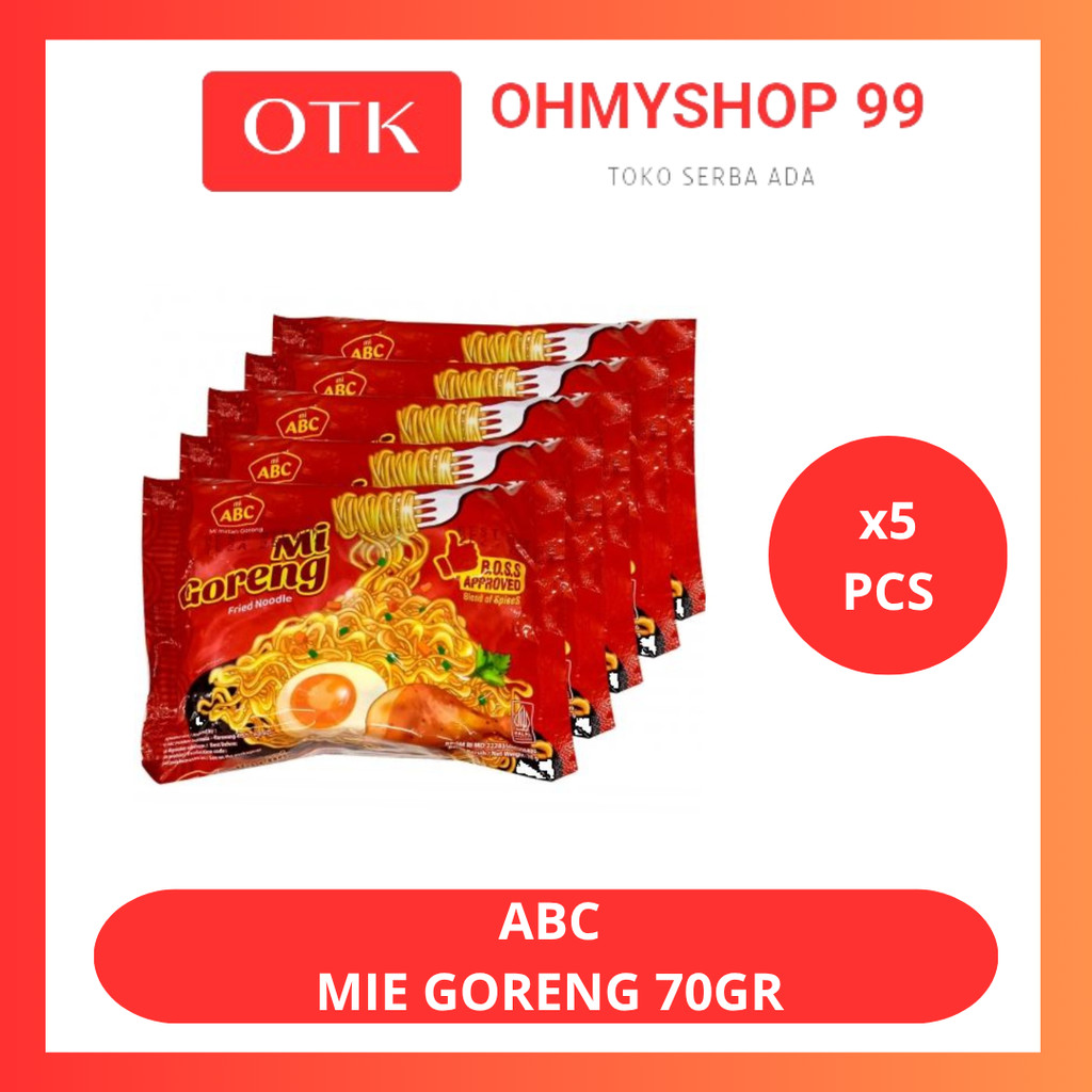 

ABC Mie Instan Mie Goreng 5x70gr