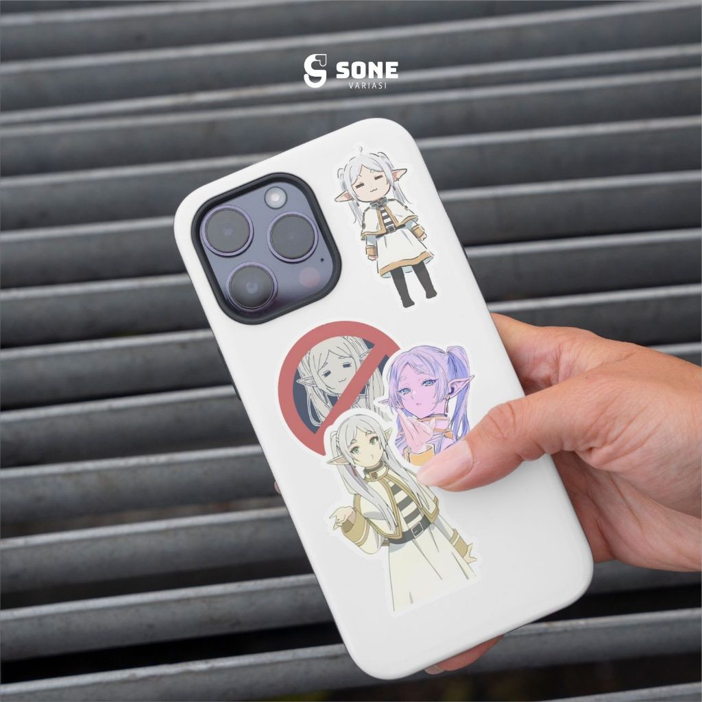 

Stiker Frieren Paper Vinyl Anti Air Aksesoris Laptop Buku Tumbler