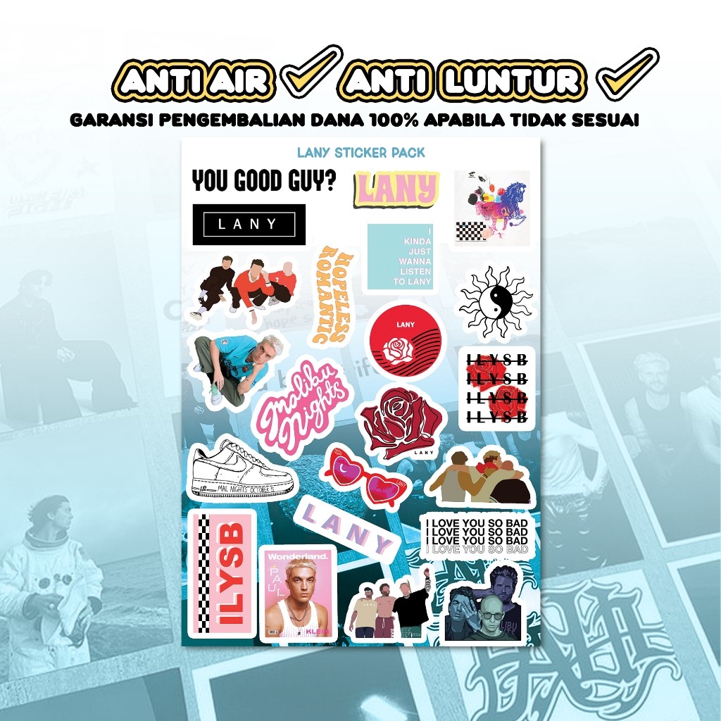 

Lany Aesthetic Sticker Laptop Sticker HP