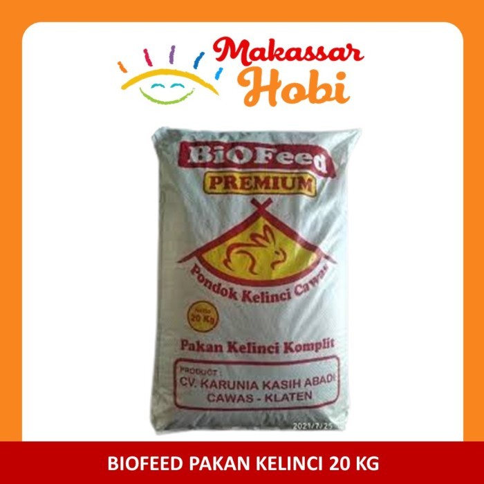 Makanan Kelinci Biofeed 20kg Pakan Pelet Pellet Bio Feed Rabbit Food