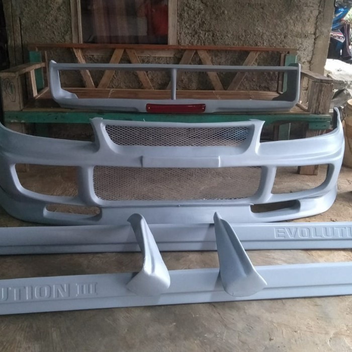 Bumper depan plus lips lancer evo3 evo 3