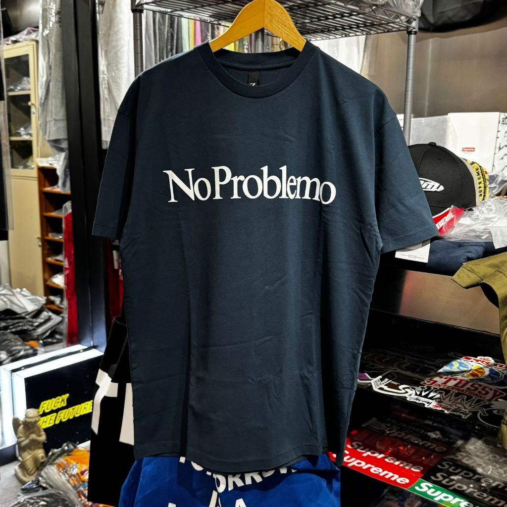 N*O PROBLEMO BY ARIES ARISE - LOGO SS TSHIRT NAVY