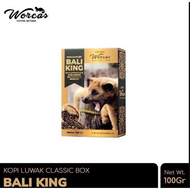 

WORCAS Kopi Luwak Liar Bali King 100gr - Classic Box