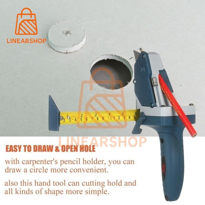 

Linear Multi Potong Pisau Cutter Gypsum Board Cutting Tool Drywall Plaster