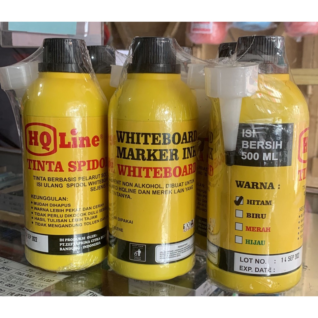 

TINTA SPIDOL PAPAN TULIS 500ML / REFFIL WHITEBOARD MARKER SPIDOL BOARDMARKER HQLINE