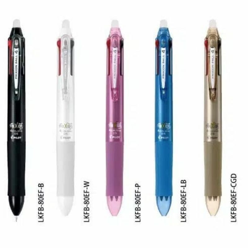 

Pulpen Frixion 4 in 1 PILOT LKFB-80EF 0.5mm / Frixion 4 Warna Bisa Dihapus ORIGINAL NEW