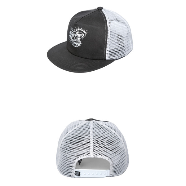 Topi Trucker Holiday Route Torch Grey White