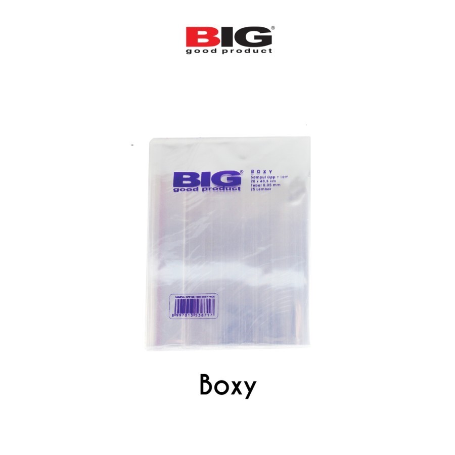 

Sampul Buku Boxy BIG OPP Lem Sealing SB-1002