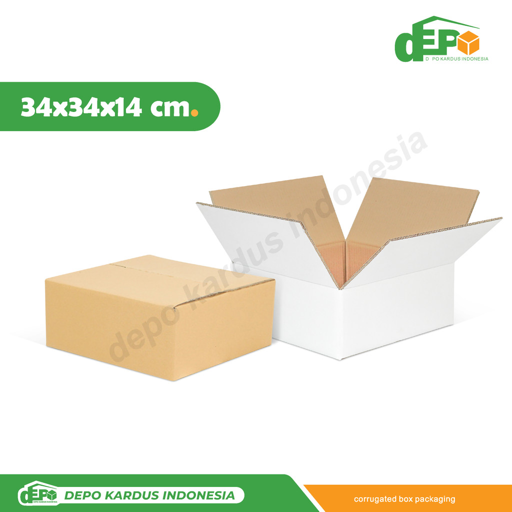 

Box 34x34x14 ( MITRA 14 ) Kardus/kemasan/packing/doubleWall/Normal/A1/tinggi10/tinggi14