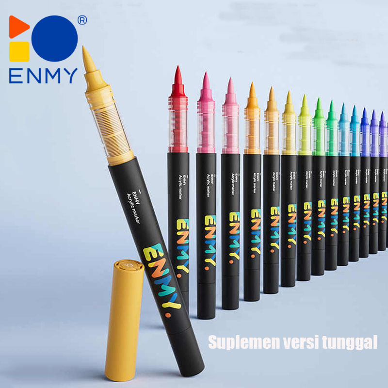 

ENMY Acrylic Marker, 1PC, cair, penuh warna, stabil, 3 kali lipat kapasitas, transisi alami, cocok untuk berbagai macam permukaan.