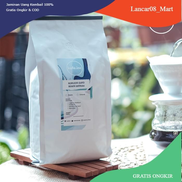 

【L-MART】SALE!!! Robusta Gayo Bener Meriah 1 Kg Kafein Biji