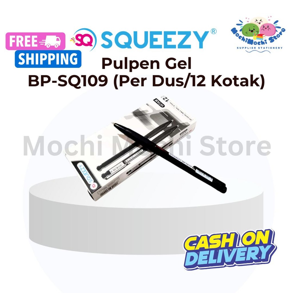

PER DUS/12 KOTAK/144 PCS Pulpen Gel SQUEEZY BP-SQ109 | Pulpen Gel | Gel Pen | Needle Tip 0.5mm | Pulpen Gel SQUEEZY BP-SQ109 | Bolpen Gel | Stationery