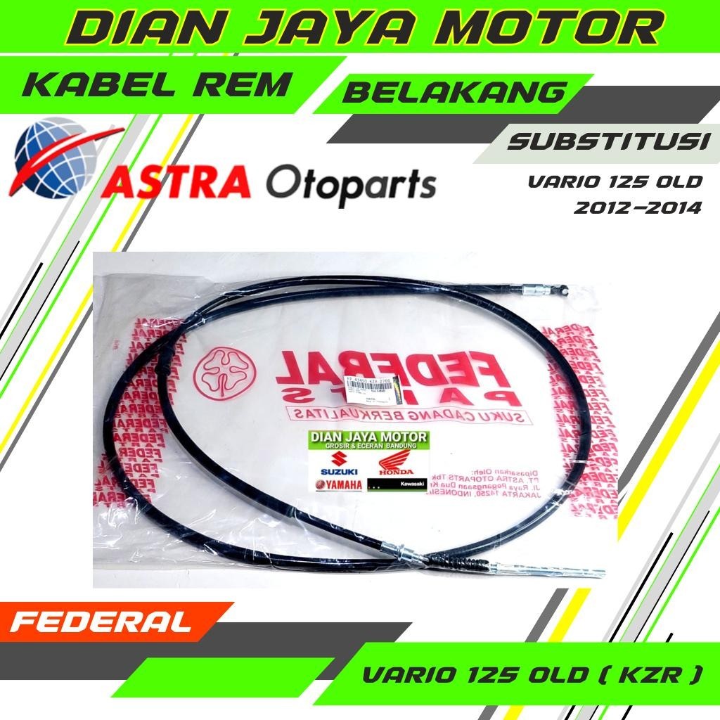 Kabel Rem Belakang Vario 125 OLD KZR Federal KAWAT REM BELAKANG  VARIO 125 LAMA