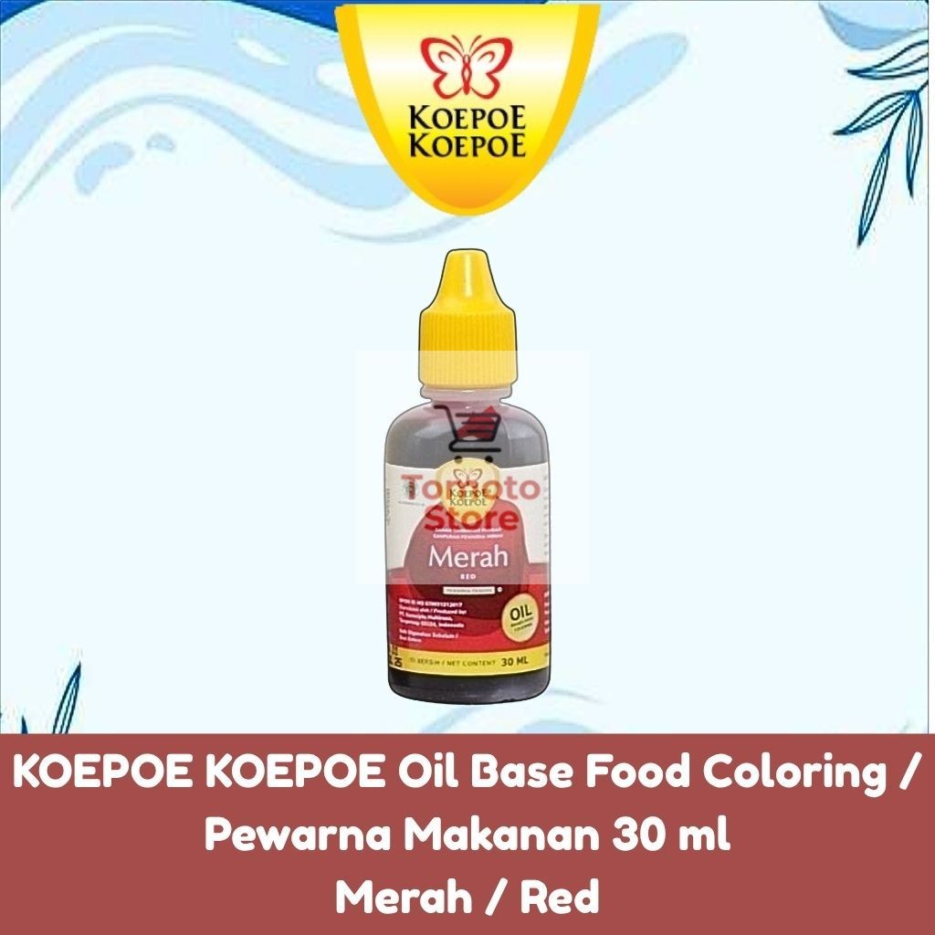 

✨ TOMOTOSTORE ✨ KOEPOE KOEPOE Oil Base Food Coloring / Pewarna Makanan Merah / Red