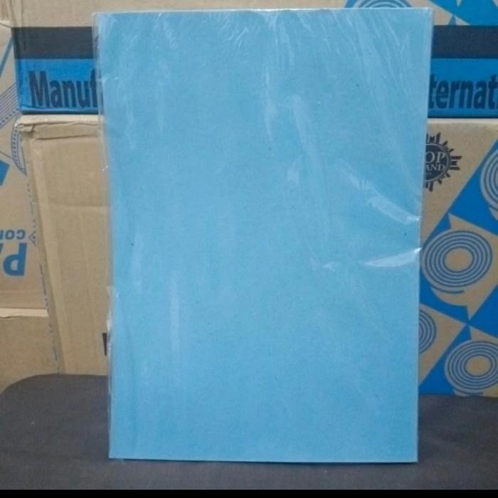 

TERLARIS! kertas cover a4/kertas jilid 160gram/pak 100 lembar - Biru Muda