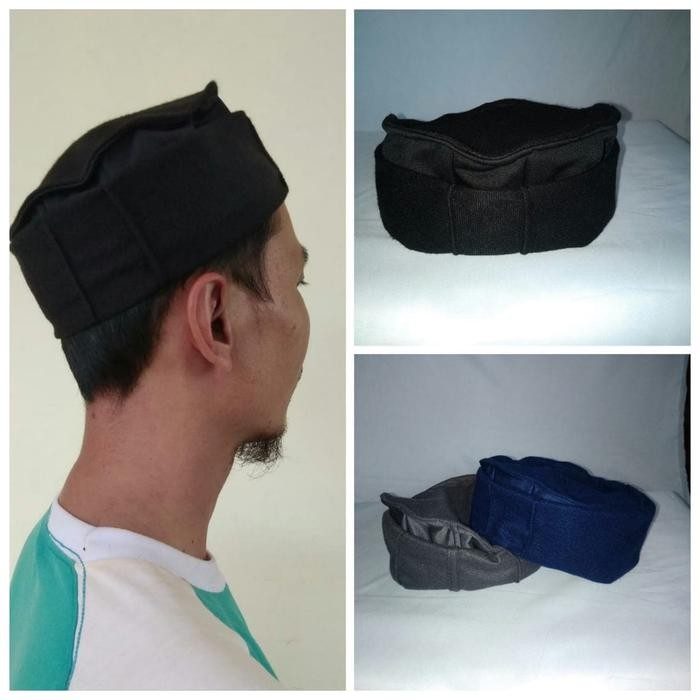 PECI HITAM PECI KOPIAH PECI PAKOL TALIBAN PECI MIKI SONGKOK - Hitam