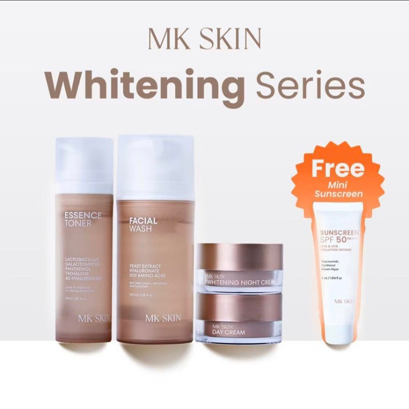 (Pre-order) MK SKIN - PAKET WAJAH WHITENING SERIES
