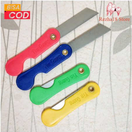 

R18 5pcs Cutter Lipat Pisau Cutter Kecil Lipat Cutter Mini Warna