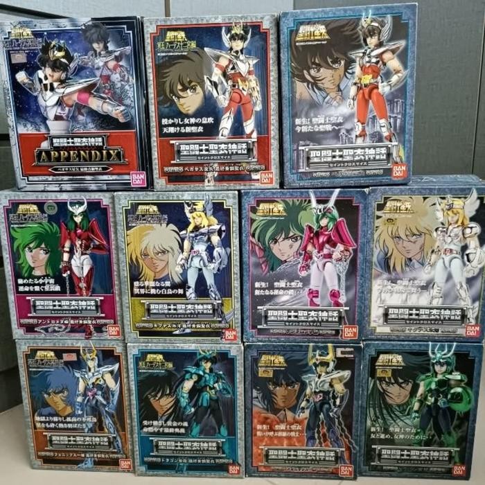 saint seiya set bandai myth cloth