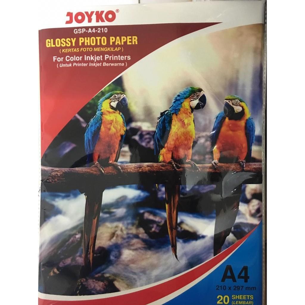 

Glossy Photo Paper Joyko A4 210gr