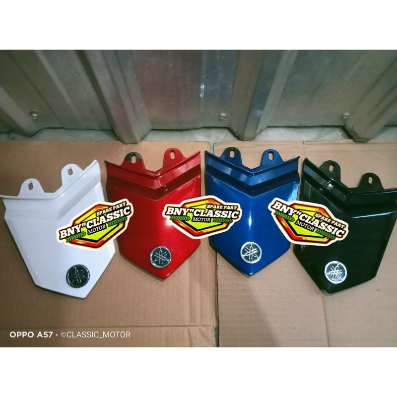 PET BODY BELAKANG SAMBUNGAN BODY BELAKANG SET LOGO EMBLEM YAMAHA VIXION NEW NVL/NVA WARNA HITAM DAN 