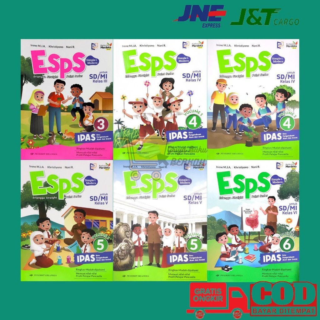 

Kurikulum Merdeka ESPS IPAS Revisi SD/MI Kelas 1 2 3 4 5 6 Penerbit Erlangga - Irene M.J.A. - Khristiyono - Nani Rosdijati