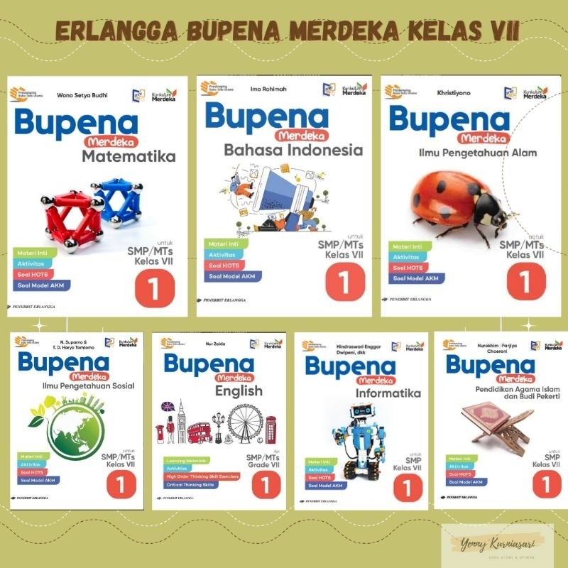 

Erlangga Bupena Merdeka SMP / MTs Kelas VII / Kelas 7 / Kelas 1