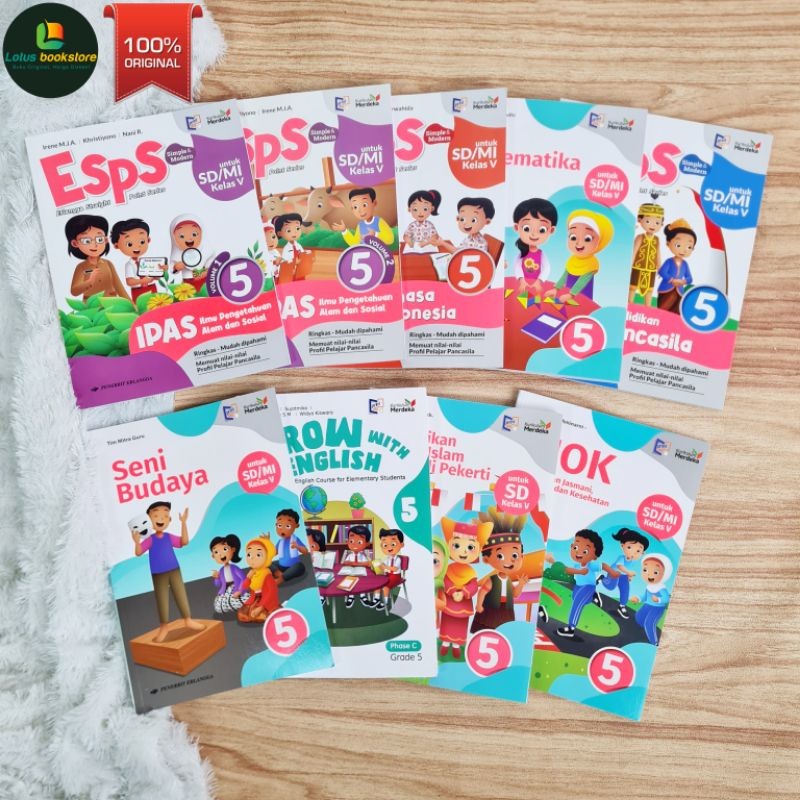 

Seri Esps SD Kelas 5 - Kurikulum Merdeka - Penerbit Erlangga - Buku Original