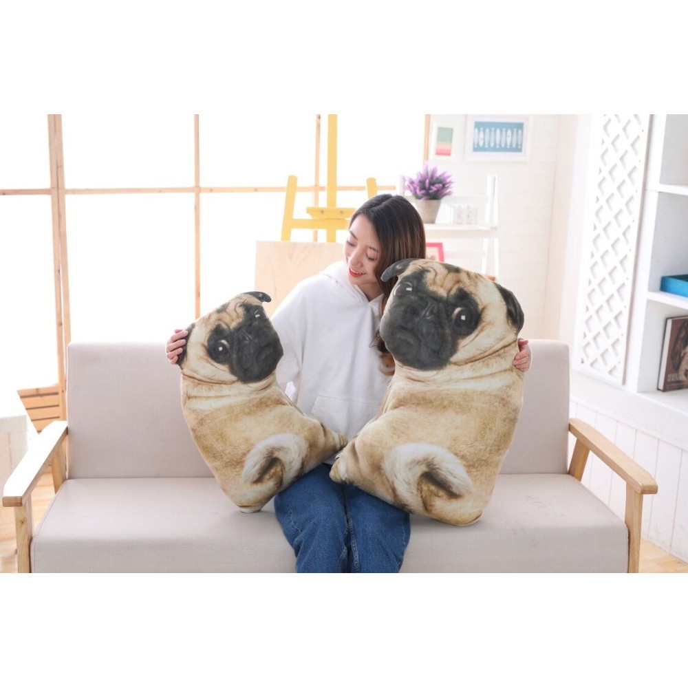 Simulation Dog Plush Pug Toys Soft Lifelike Stuffed Animals Shar Pei Pug Plush Pillow Dolls Sofa Cus