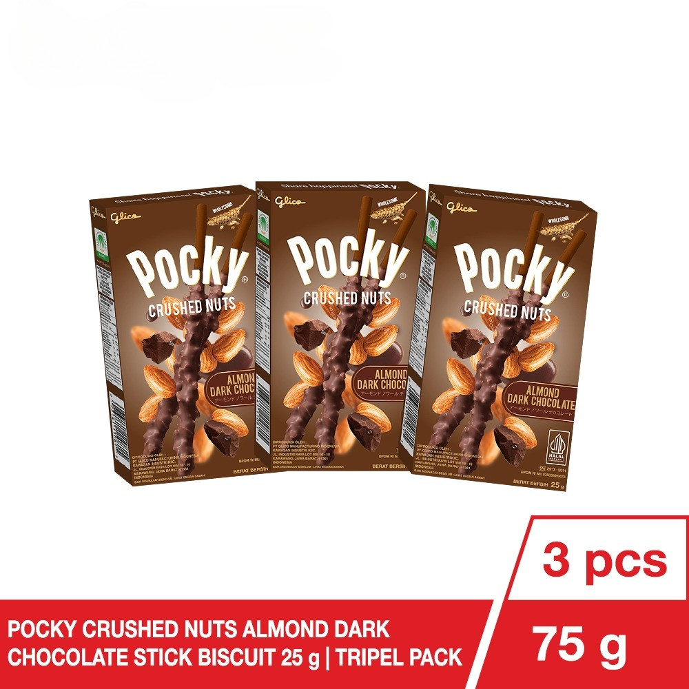 

Glico Pocky Crushed Nuts Almond Dark Chocolate Triple Pack