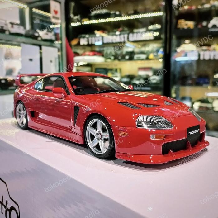 Diecast Toyota Supra MK IV TRD3000GT Red  GT Spirit Resin Model Limited