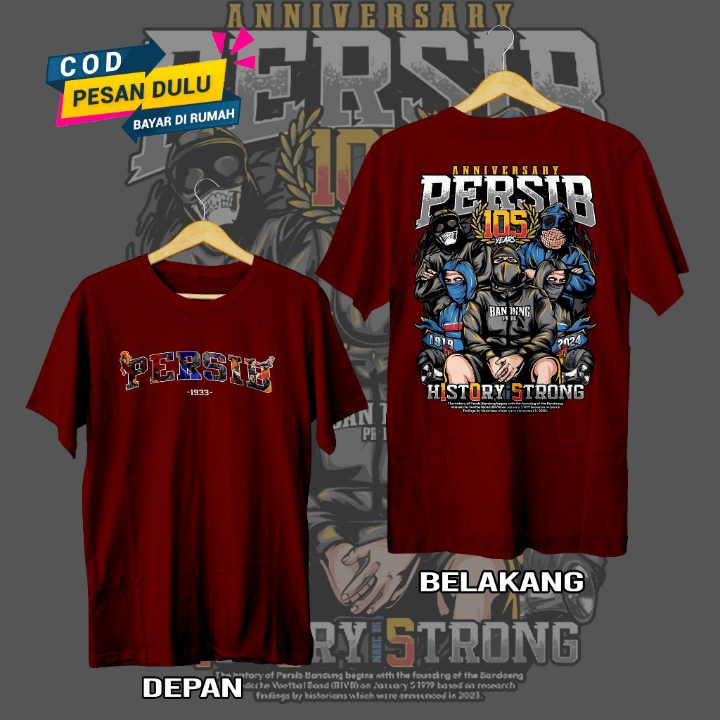 Kaos Persib BAJU PERSIB Flower City Casual Taped MECO