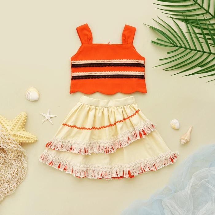 MOANA DRESS / KOSTUM MOANA / DRESS ANAK MOANA - S