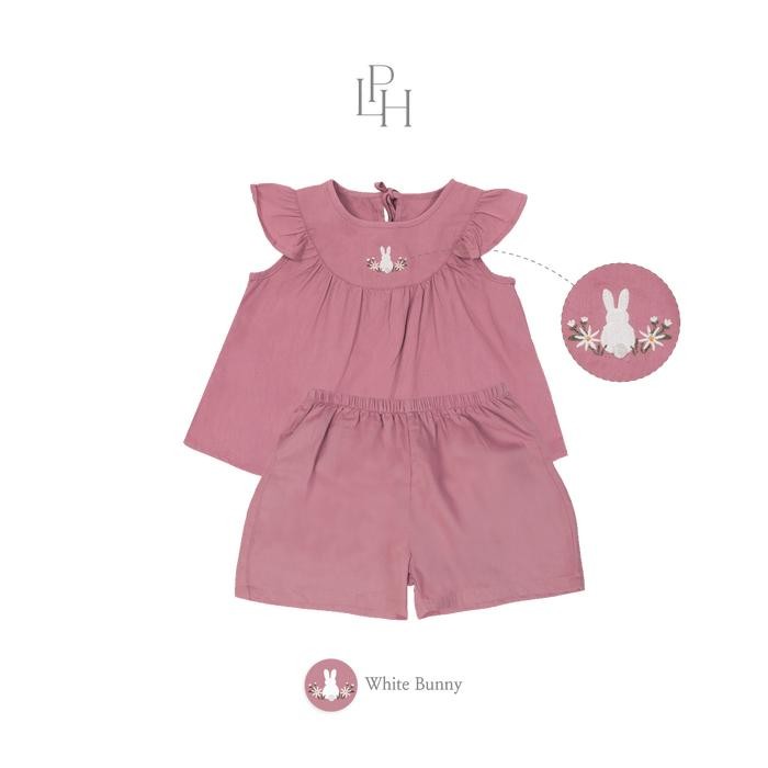 Little Palmerhaus - Poppy Attire set (Setelan Anak Perempuan) - Brown Bunny, 4Years