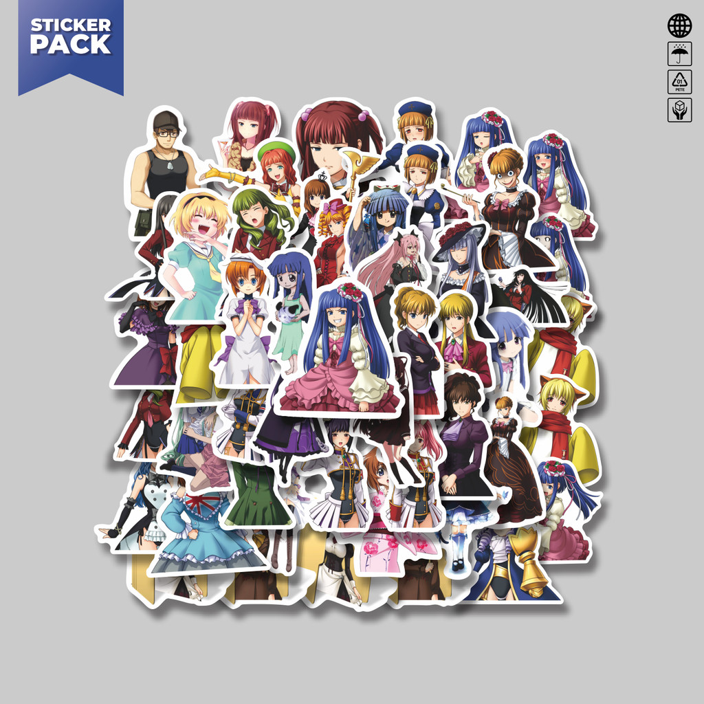 

[100PCS]Stiker Pack Sticker Anime Umineko No Naku Lucu Anti Air Stikers Berperekat Waterproof Sticker Decal Buat Motor Helm Buku Journal Koper Casing HP Laptop Botol Minum