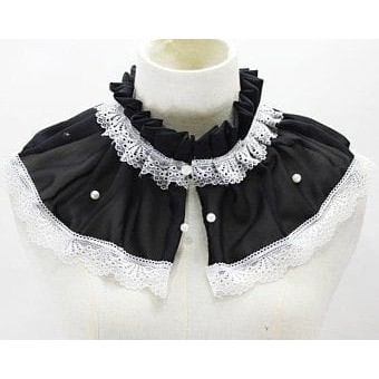 Fake collar korean style silk manset leher by nai belt NB446