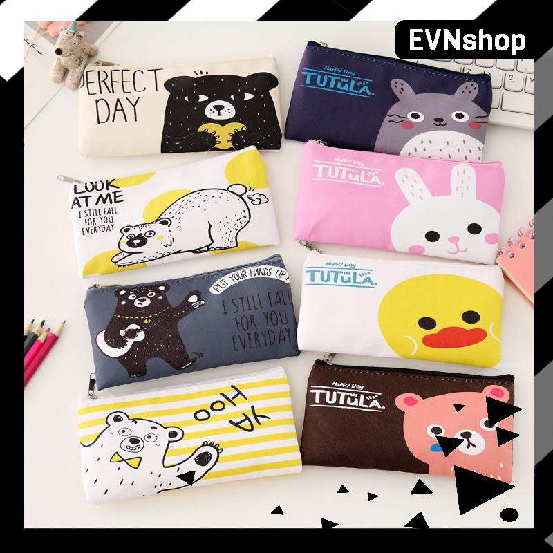 

Tempat Pensil FUN Printing 8 Design Pencil Case / Tempat Kosmetik Import