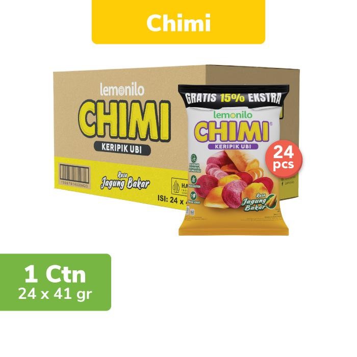 

24 pcs Lemonilo Chimi Keripik Ubi Jagung Bakar 41g