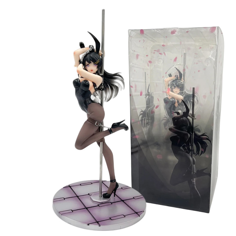 30cm FreeWillStudio FU Bunny Girl Anime Figure Mafuyu Kirisu Action Figure Hayakawa Tokuna Figurine 