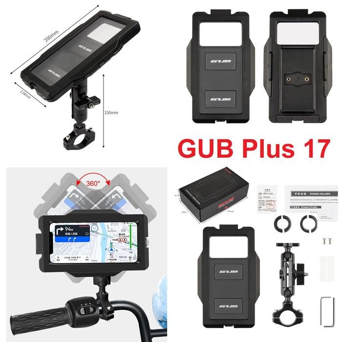 GUB Phone Holder Varian Lengkap Motor Moto Handphone Bracket P10 G81 P30 P40 P50 P60 Pro 2 Plus 17 1