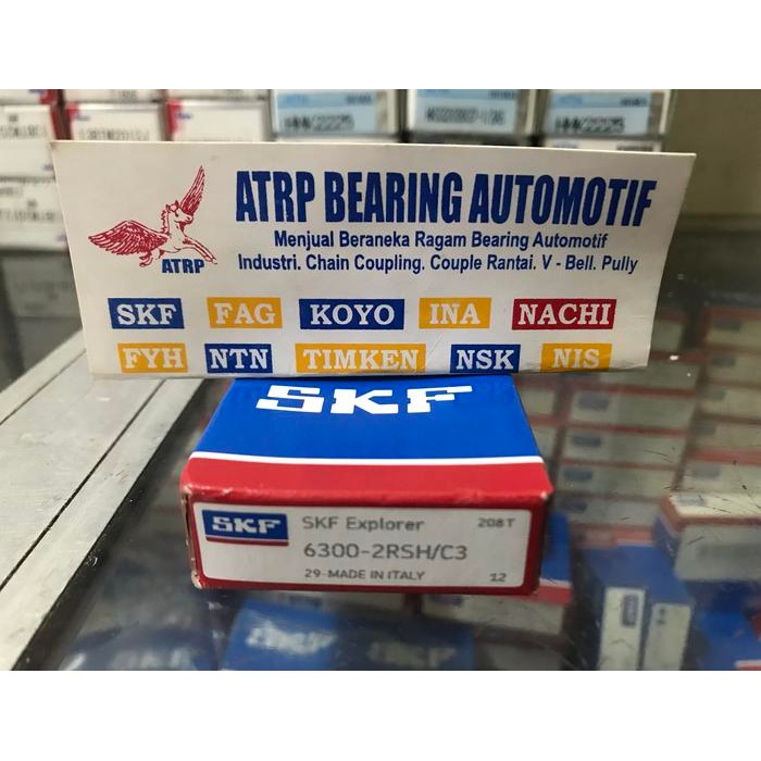 JAMIN MURAH BALL BEARING 6300 2RS C3 SKF ORIGINAL - 6300 2RS SKF(BISA LANGSUNG ORDER)
