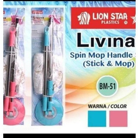 SPIN MOP LION STAR HANDLE/ TONGKAT GAGANG PEL LIVINA SPIN MOP LION STAR BM-51