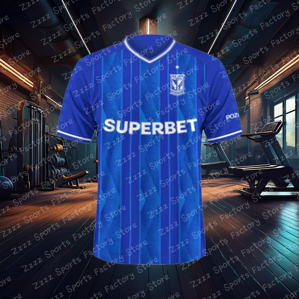 Lech Poznan Home_Away Training Football Jersey Adult Kids Summer Oversized T Shirt Polandia Soccer S
