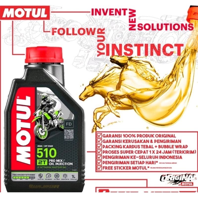 Oli Samping Motul 2T 510 Original / Motul 510 2Tak / Oli samping Motul / Oli samping Ninja / Oli sam
