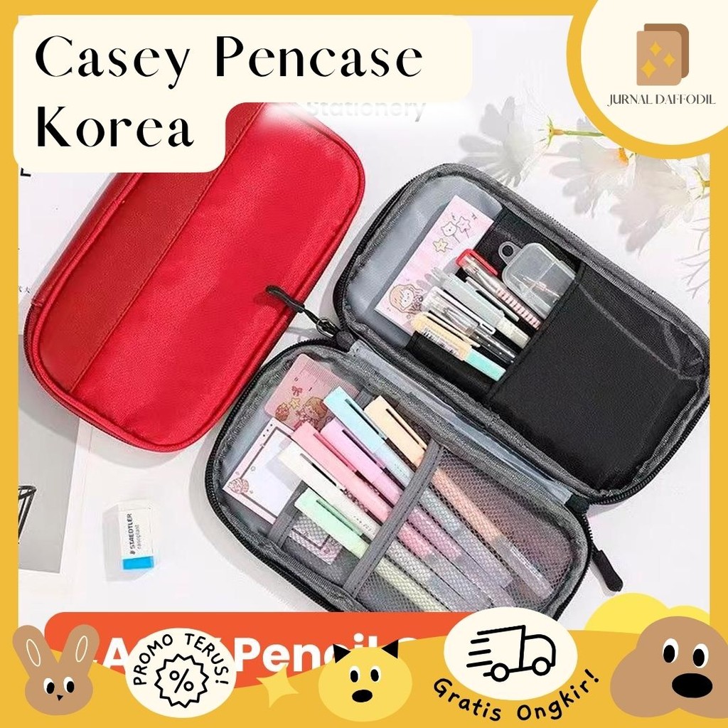 

Jurnal daffodil - CASEY Pencase Pencil Case Pouch Serbaguna Tempat Pensil Minimalis Modern Kotak Pensil Pencase